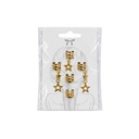 SET DE CUFFS PARA TRENZAS ESTRELLA