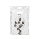 SET DE CUFFS PARA TRENZAS CORAZON