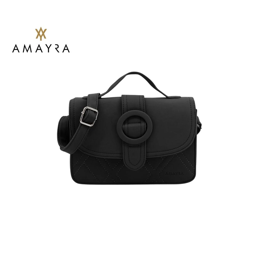 CARTERA BANDOLERA CON HEBILLA CIRCULAR AMAYRA