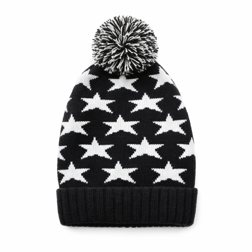 GORRO DE LANA ESTAMPA ESTRELLA