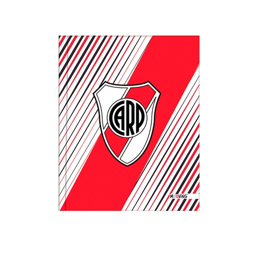 [35412] CUADERNO 19X24CM TAPA DURA 48HJS RIVER PLATE