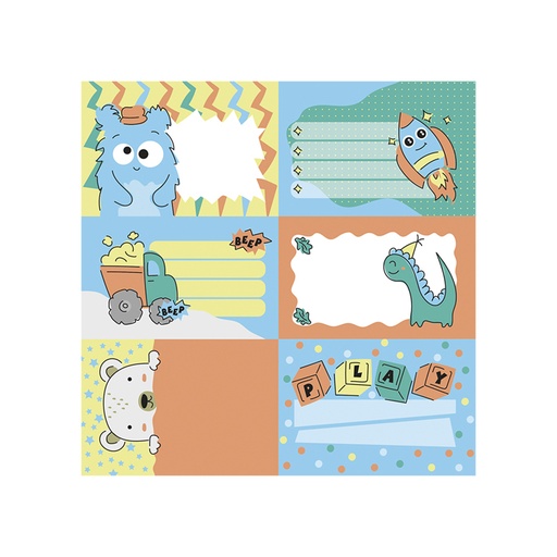 [35527] ETIQUETAS JARDIN DINO MOOVING