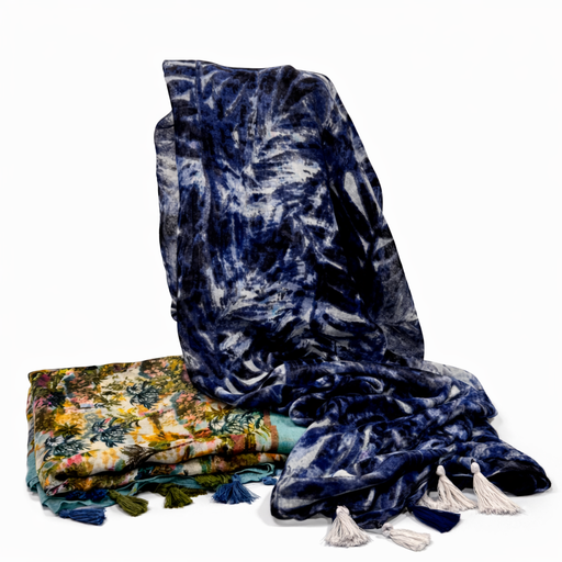 [35810] CHALINA ESTAMPA NATURAL Y BORLAS