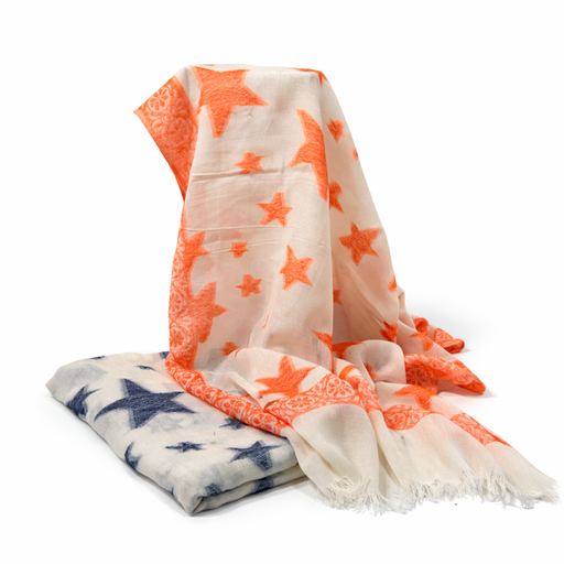 [37875] CHALINA BLANCA ESTAMPA ESTRELLAS