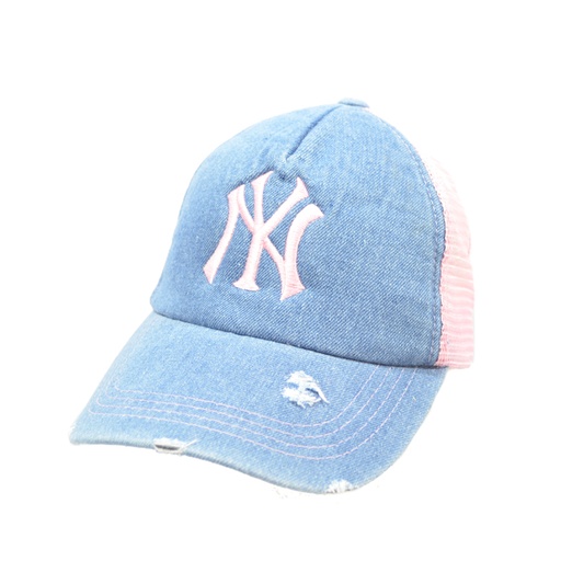 [38961] GORRA SIMBOLO NY JEANS DETALLES DE ROTURA