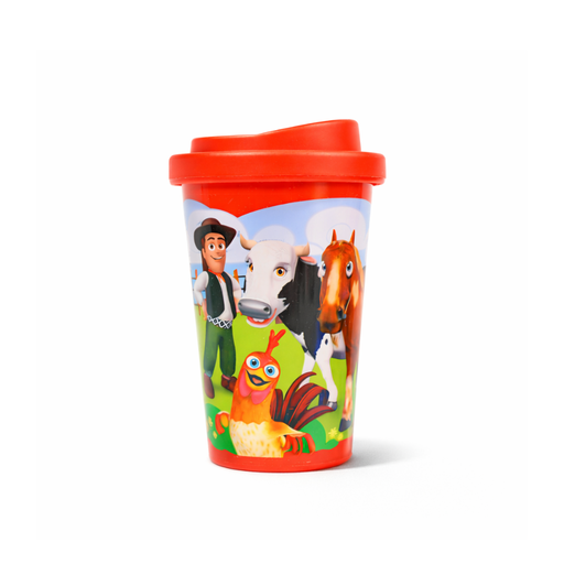 [38991] VASO CON TAPA PERSONAJES DISNEY