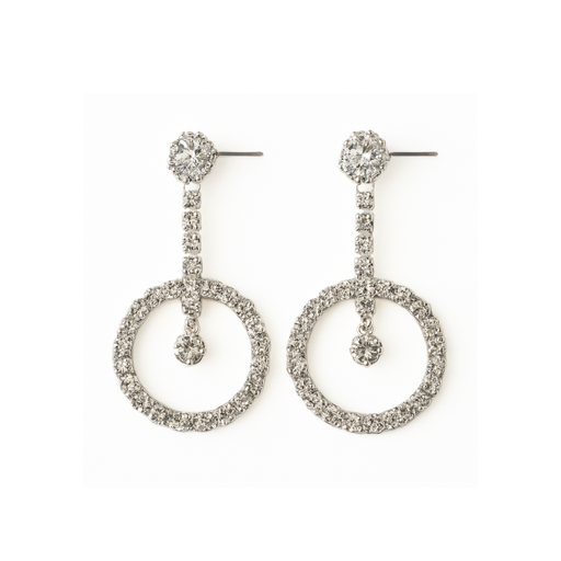 [41948] AROS CON PASANTE STRASS COLGANTES