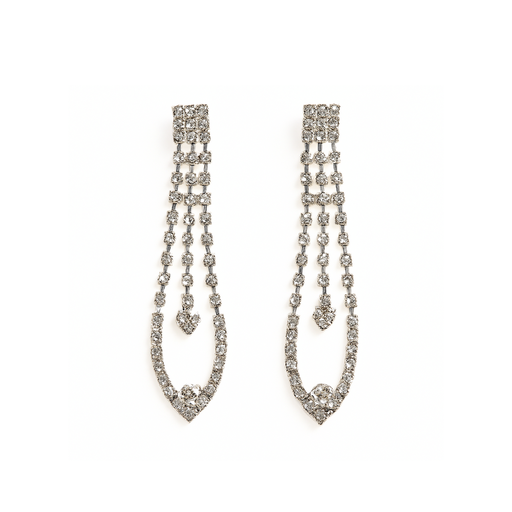 [41951] AROS CON STRASS FORMA GOTA