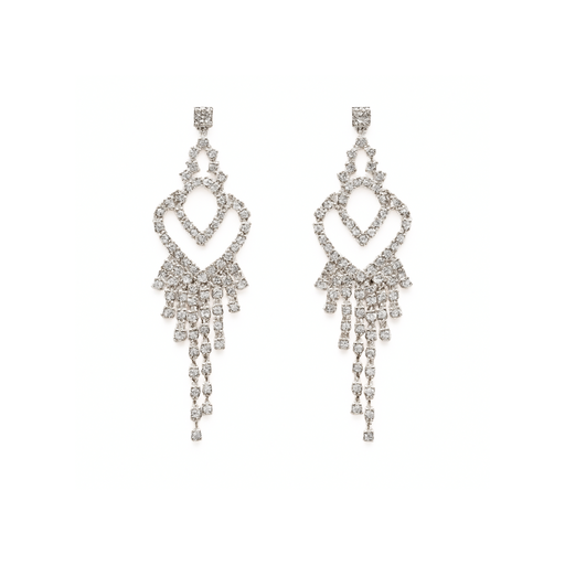 [42533] AROS COLGANTES CORAZON CON STRASS