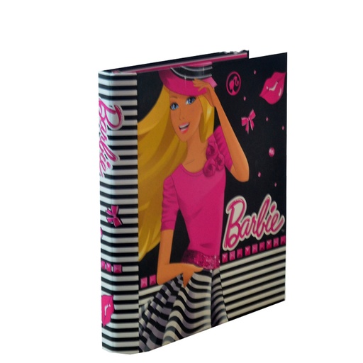 [13566] CARPETA 3 ANILLOS CARTONE BARBIE