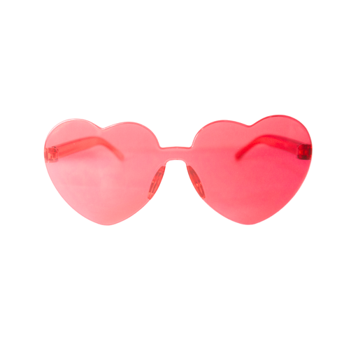 [43117] LENTES FORMA CORAZON BITONAL
