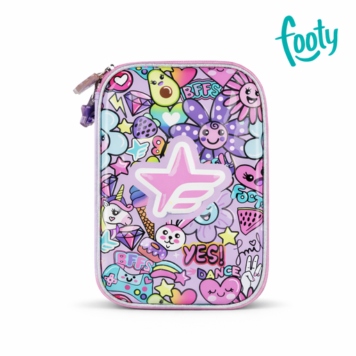 [43386] CARTUCHERA FLOWERS FOOTY