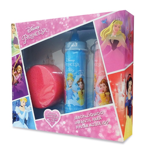 [45591] JABON LIQUIDO PARA PINTAR AZULEJOS X2 COLORES PRINCESAS