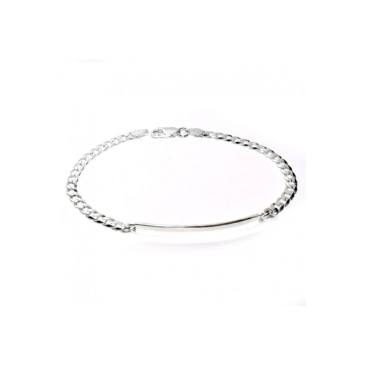 [45821] PULSERA ACERO PLATEADA #40