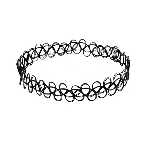 [46385] COLLAR CHOKER TRENZADO ELASTICO