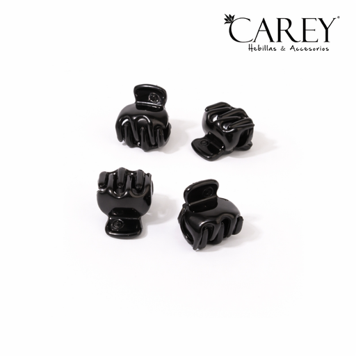 [46392] BROCHE PINZA MINI BOMBE NEGRO CAREY
