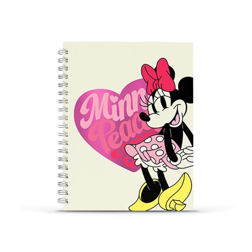 [47211] CUADERNOLA 16X21 ESPIRAL TAPA DURA 80HJS MINNIE MOUSE