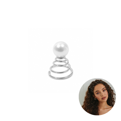 [20136] HORQUILLA EN ESPIRAL CON PERLA X2