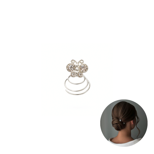[20141] HORQUILLA EN ESPIRAL CON STRASS X2