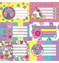 [21960] ETIQUETAS UNICORNIO KAWAII MOOVING