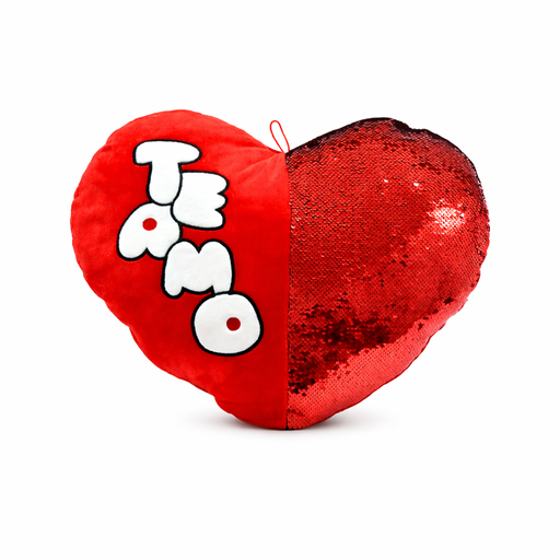 [47528] PELUCHE CORAZON CON LENTEJUELAS TE AMO