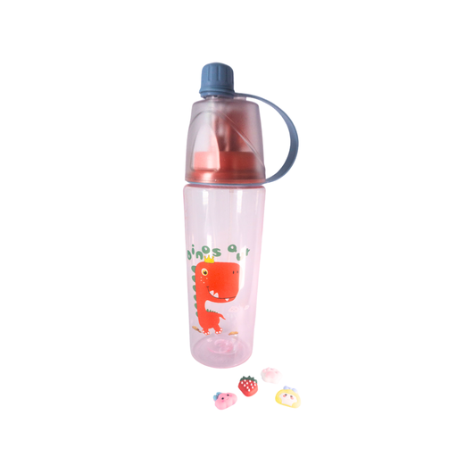 [47754] BOTELLA DINO CON APLIQUES PARA DECORAR
