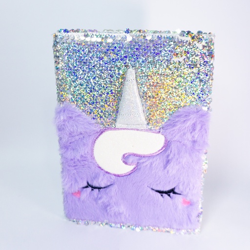 [47898] CUADERNO UNICORNIO C/LENTEJUELAS