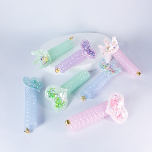 [47948] RESORTE PARA EL CABELLO CON APLIQUE