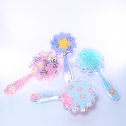[48172] CEPILLO PARA EL CABELLO CON FORMA DE FLOR
