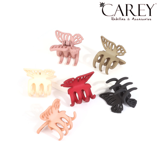 BROCHE CAREY MARIPOSA 3 DIENTES