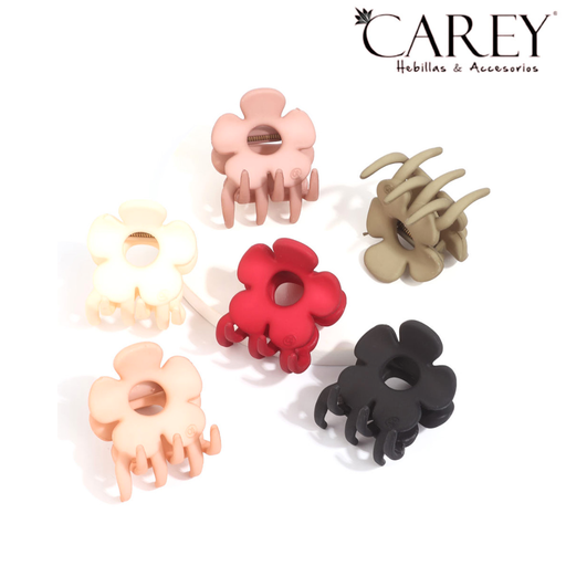 BROCHE CAREY FLOR GRANDE CALADA OPACA