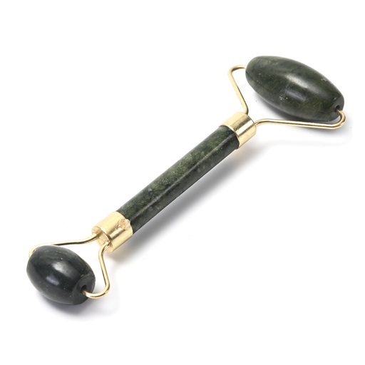 [48483] MASAJEADOR FACIAL RODILLO PIEDRA JADE