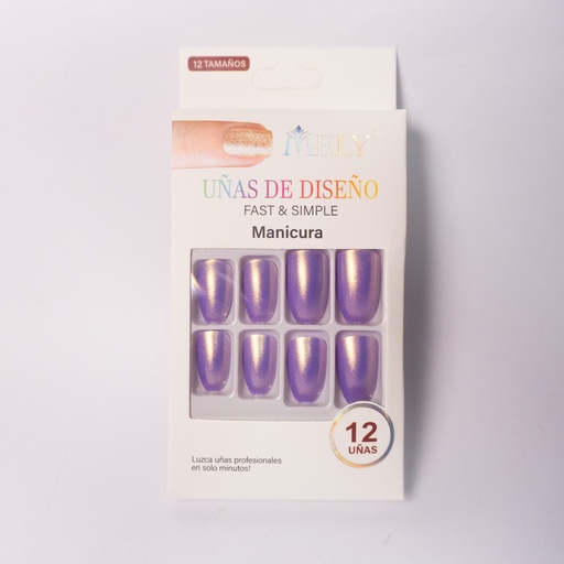 [48505] UÑAS POSTIZAS METALIZADAS