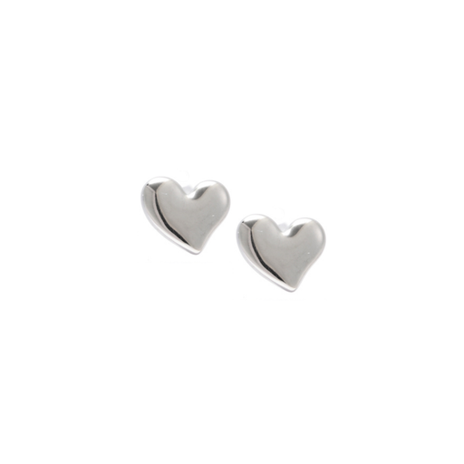 [48525] AROS DE ACERO QUIRURGICO CON FORMA CORAZON DORADO O PLATEADO