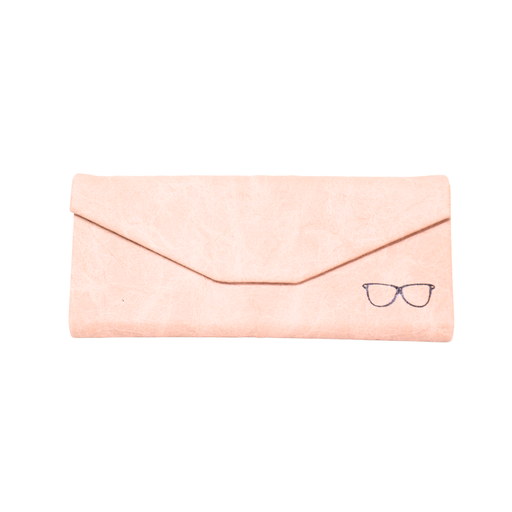 [48698] ESTUCHE PLEGABLE DE CUERINA SEMI RIGIDO PARA LENTES