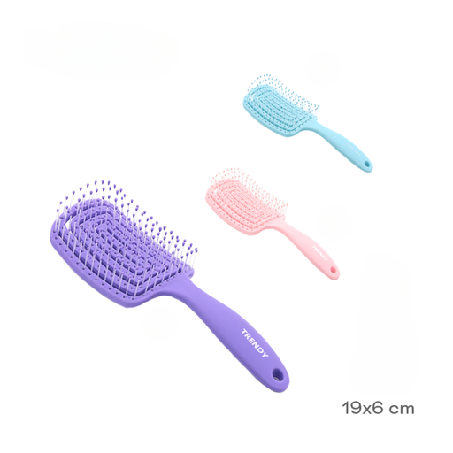 CEPILLO PARA CABELLO CURVO 19X6CM