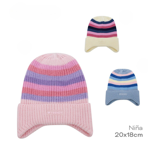 GORRO DE LANA INFANTIL CON RAYAS