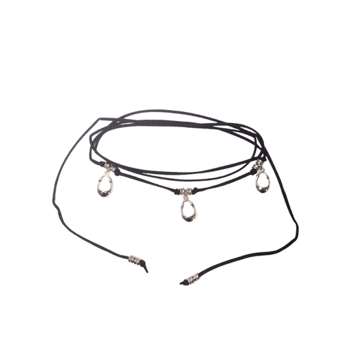 [48768] COLLAR CHOKER CON TRIPLE DIJE OVALADO
