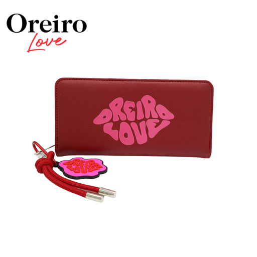 BILLETERA CON ESTAMPA FRONTAL Y LLAVERO LAS OREIRO