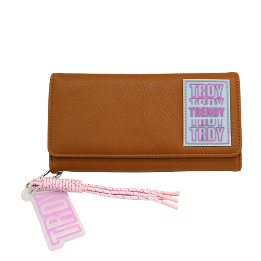 BILLETERA CON APLIQUE FRONTAL DE GOMA