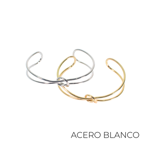 BRAZALETE ACERO CON NUDO