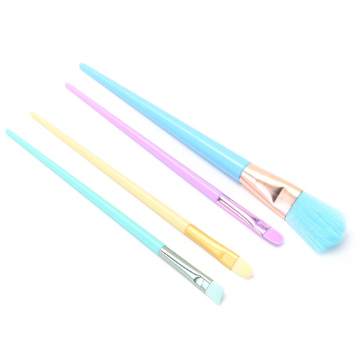 [48901] SET BROCHA MAQUILLAJE COLORES PASTEL X5