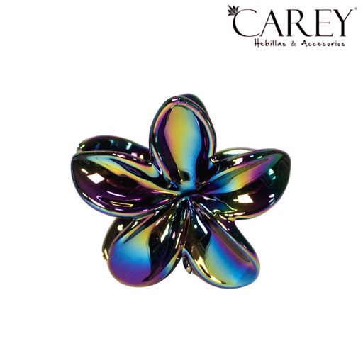 BROCHE CAREY FLOR TORNASOLADO