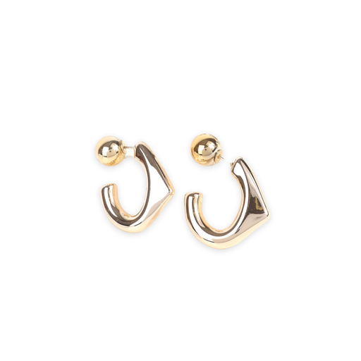 [48985] AROS DORADO SEMICIRCULO CON PUNTA