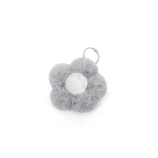 LLAVERO CHARM FLOR DE PELUCHE