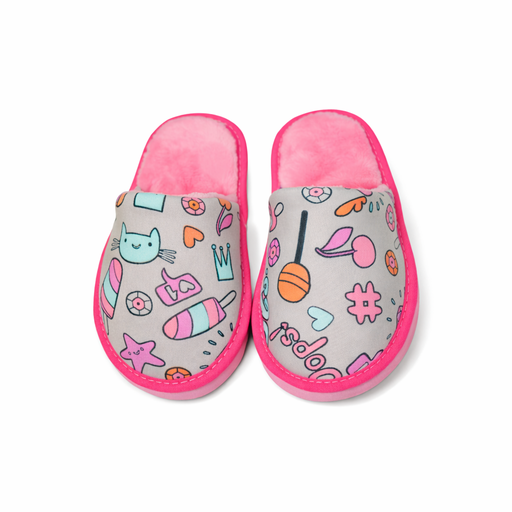 [49135B] PANTUFLAS ESTAMPADA TALLE 29 | 30