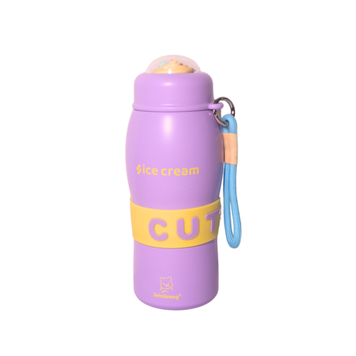 BOTELLA CUTE CON GANCHO PARA TRANSPORTAR 470ML