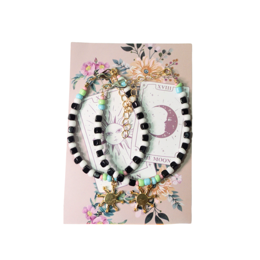 [49229] PULSERAS PARA COMPARTIR DIJE SOL