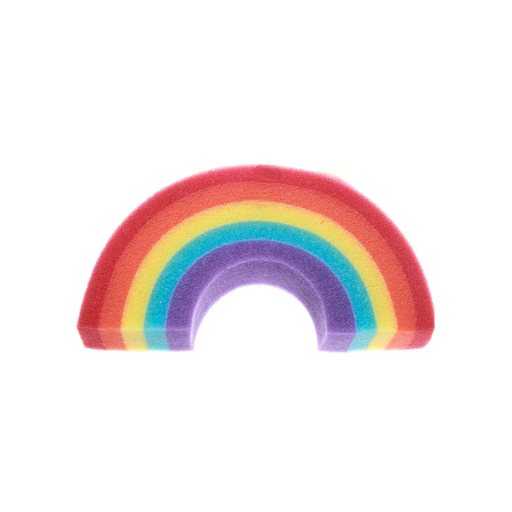[49291] ESPONJA DE BAÑO CON FORMA DE ARCOIRIS