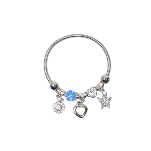 PULSERA PLATEADA MOTIVOS VARIOS